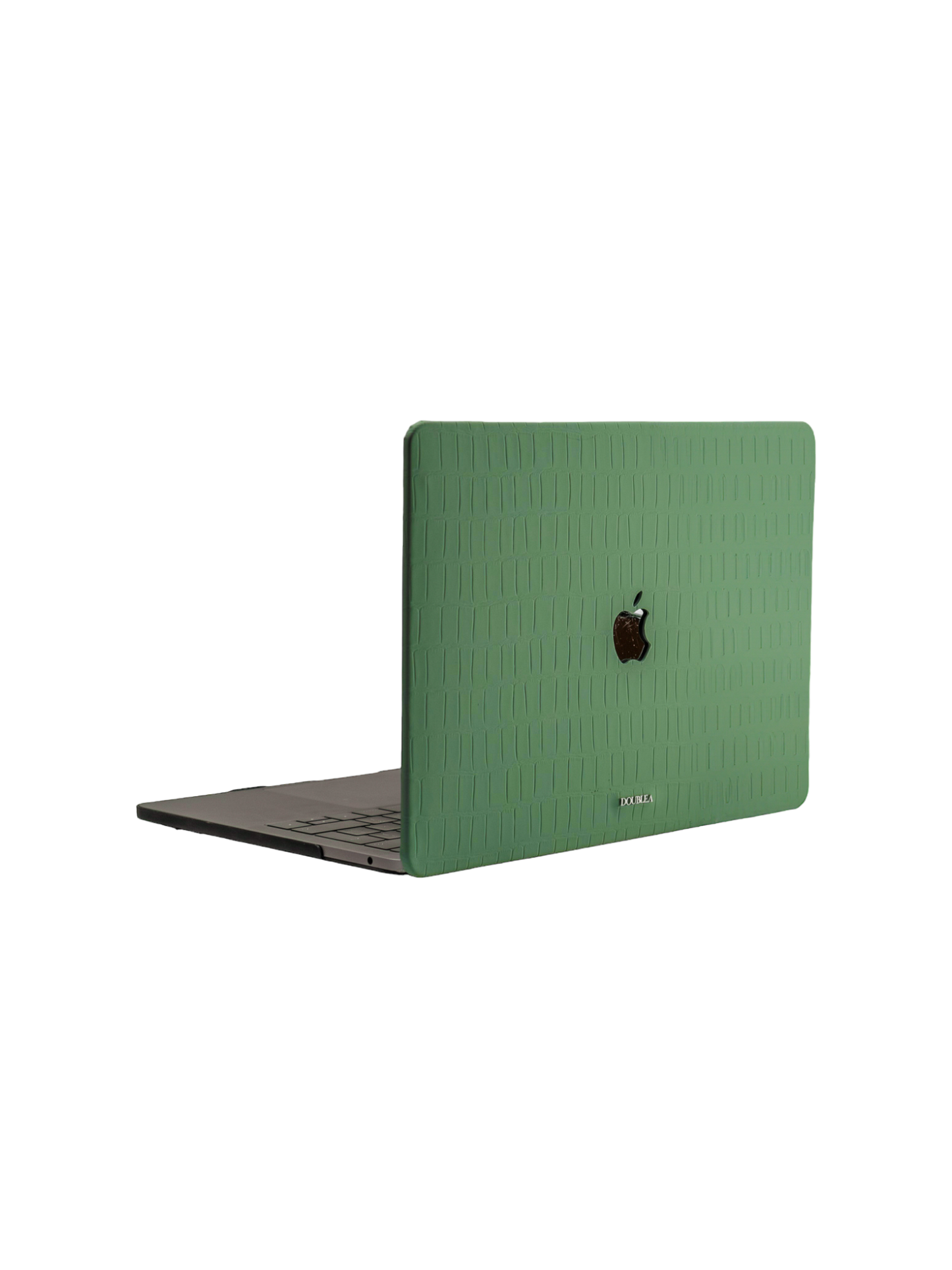 Green Embossed Crocodile Macbook Case