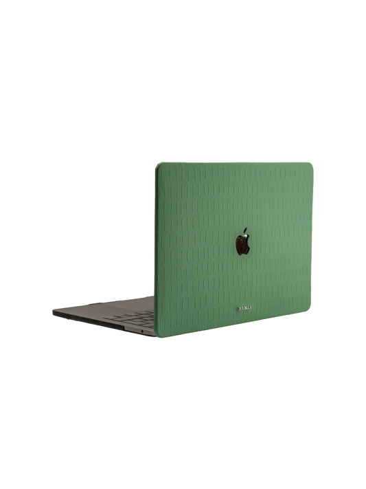 Green Embossed Crocodile Macbook Case