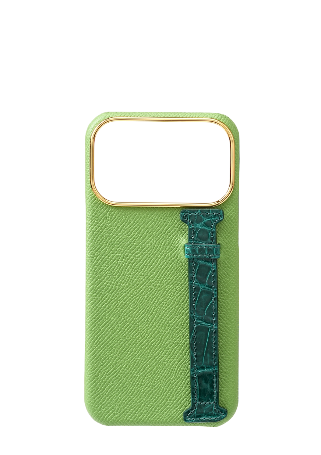Lime Green Genuine Crocodile Strap Case