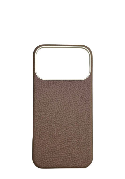 Etoupe Togo leather Strapless Case