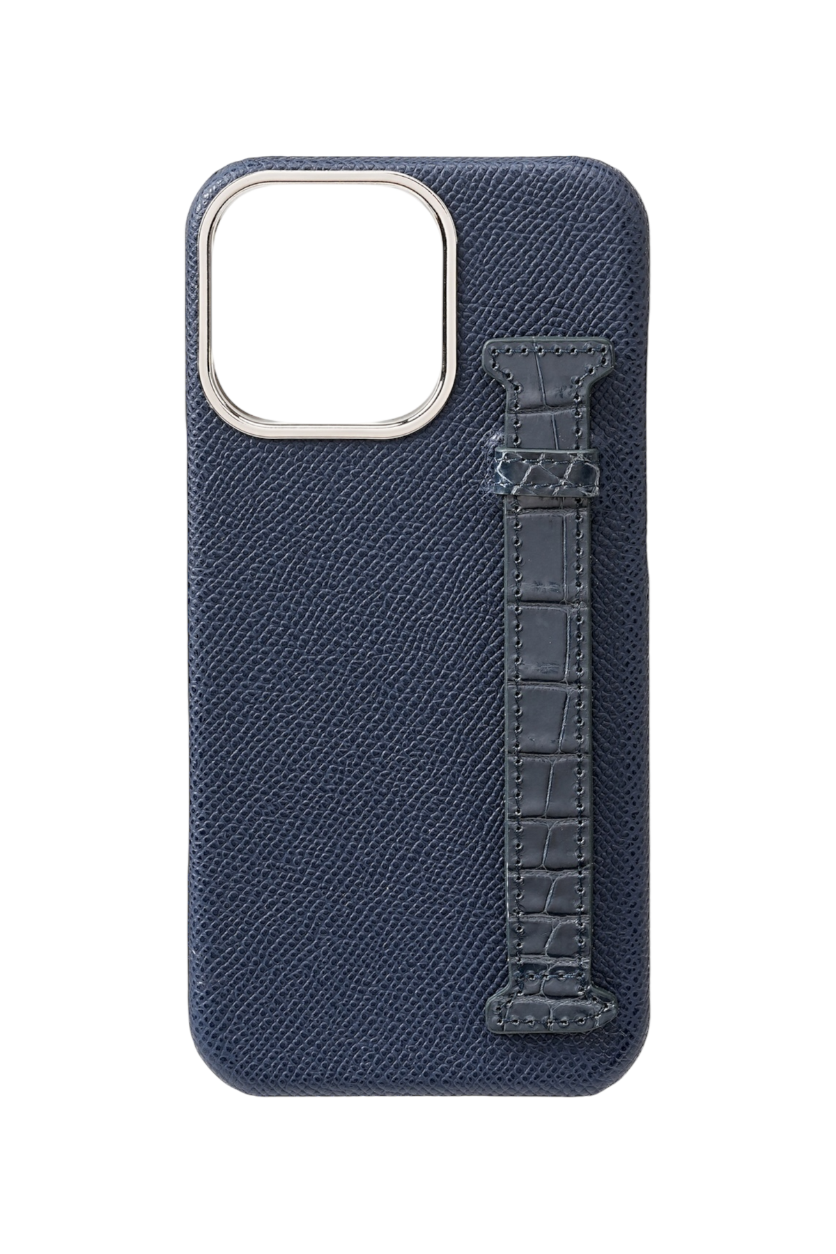 Navy Genuine Crocodile Strap Case
