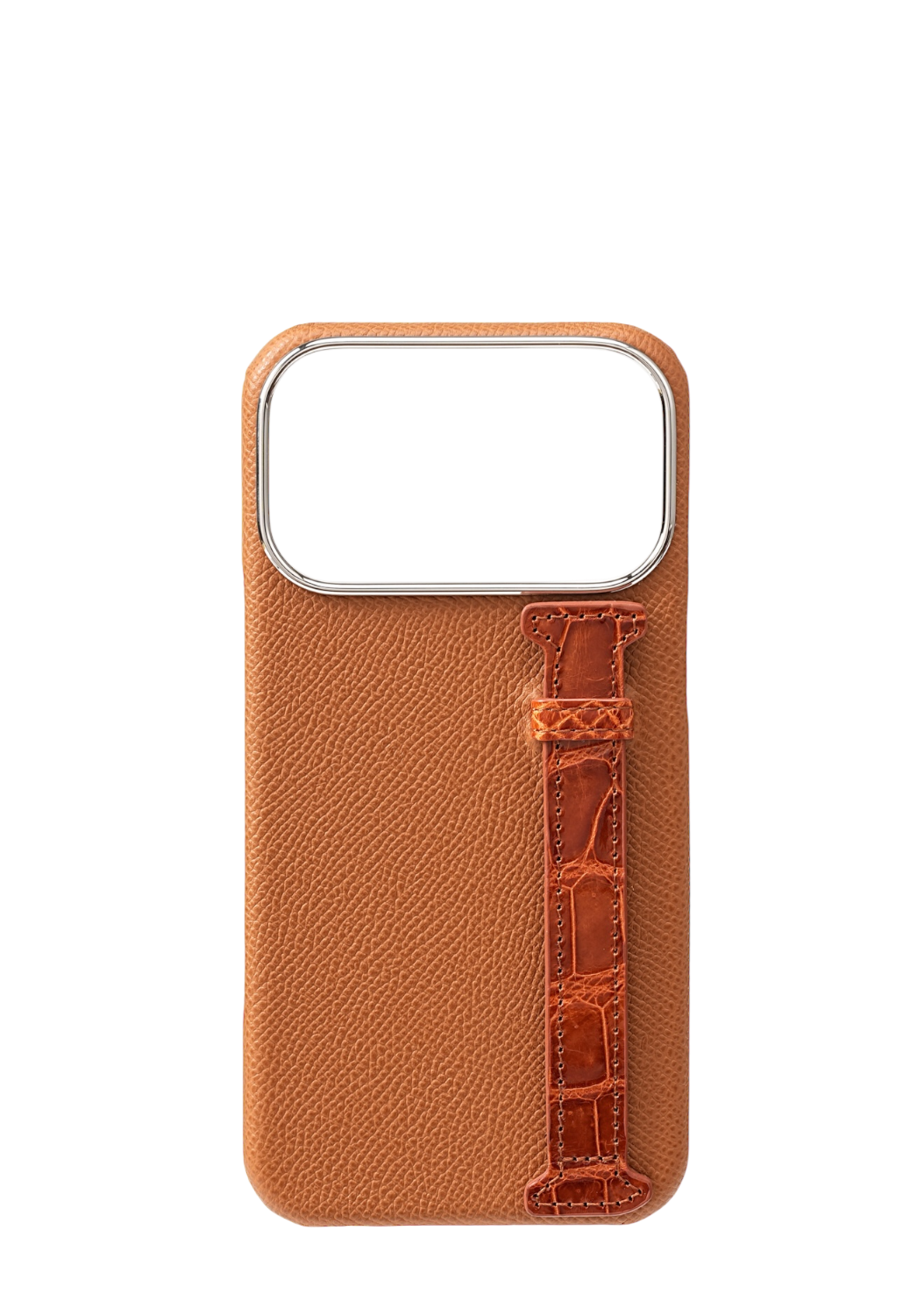 Tan Genuine Crocodile Strap Case