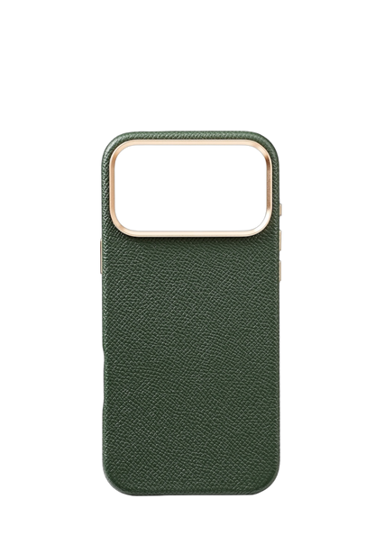 Green Epsom Leather Strapless Case