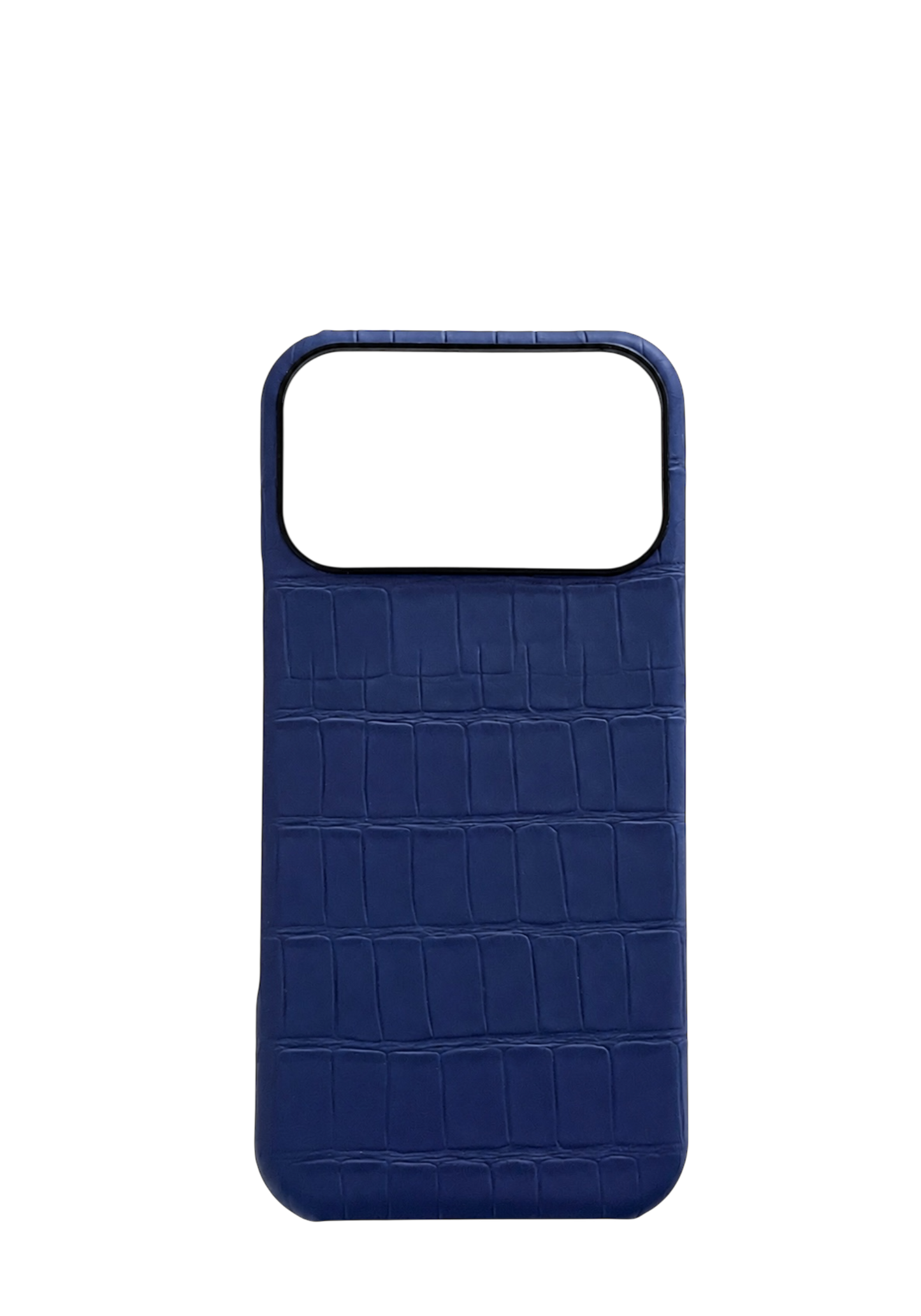 Navy Embossed Crocodile Strapless Case