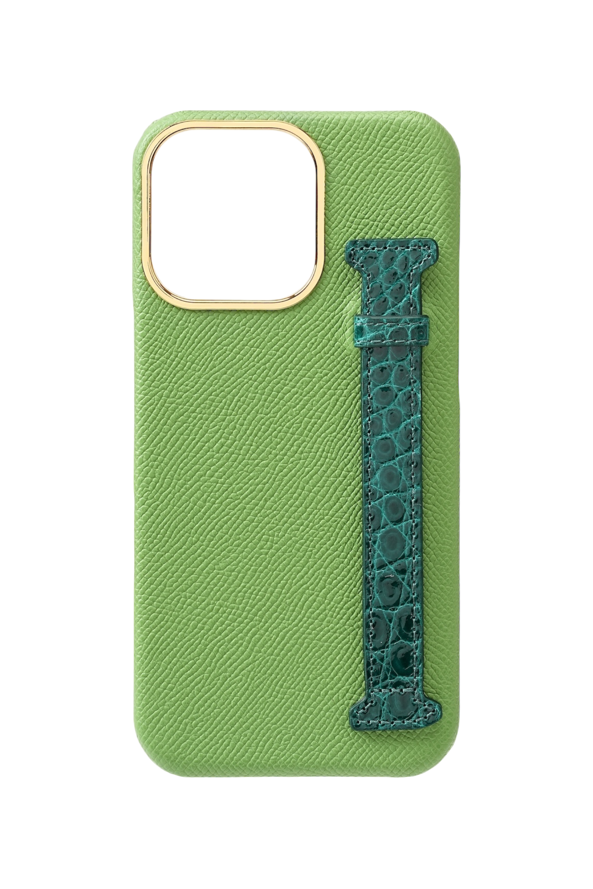 Lime Green Genuine Crocodile Strap Case