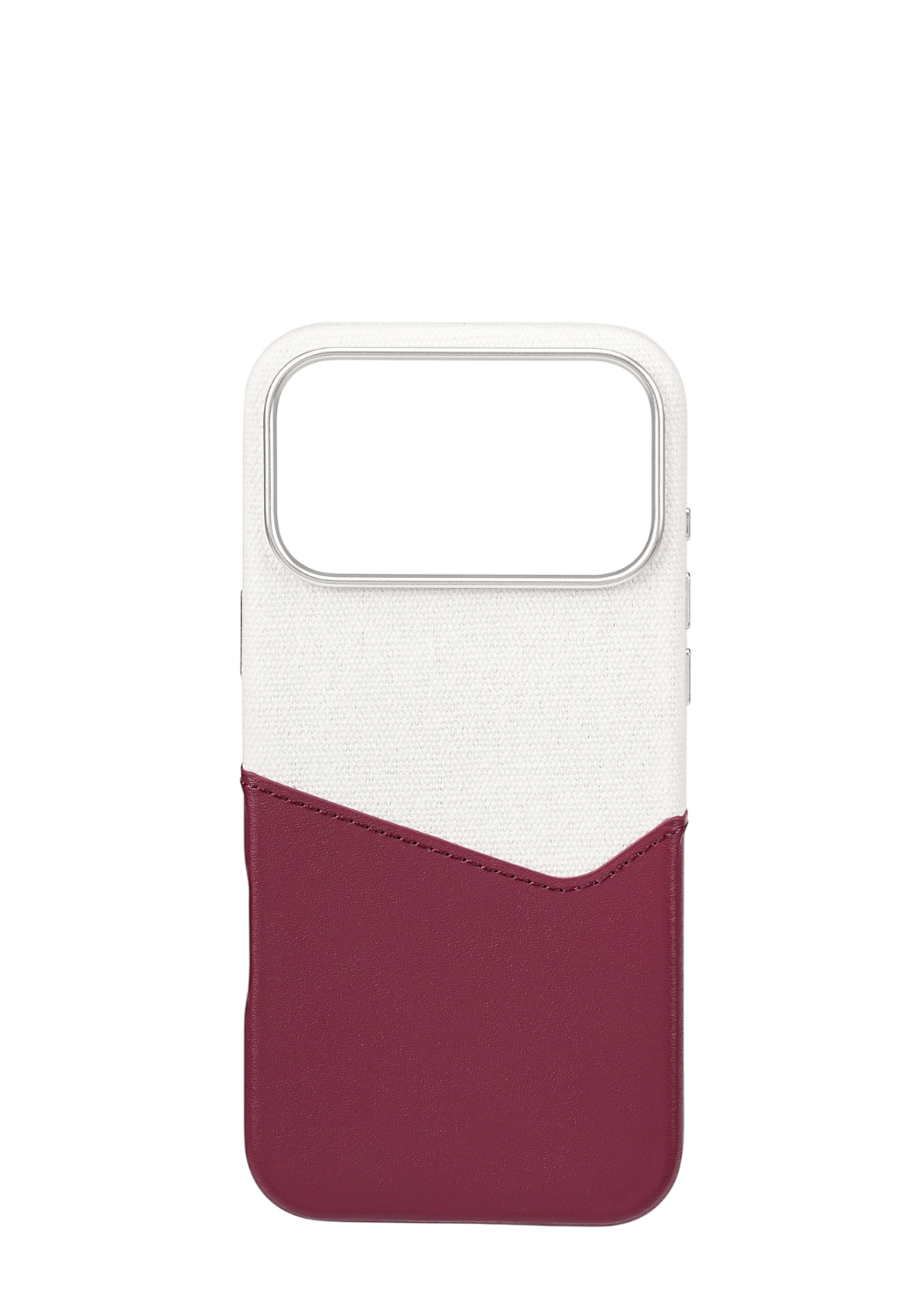 Maroon / White Pocket Case