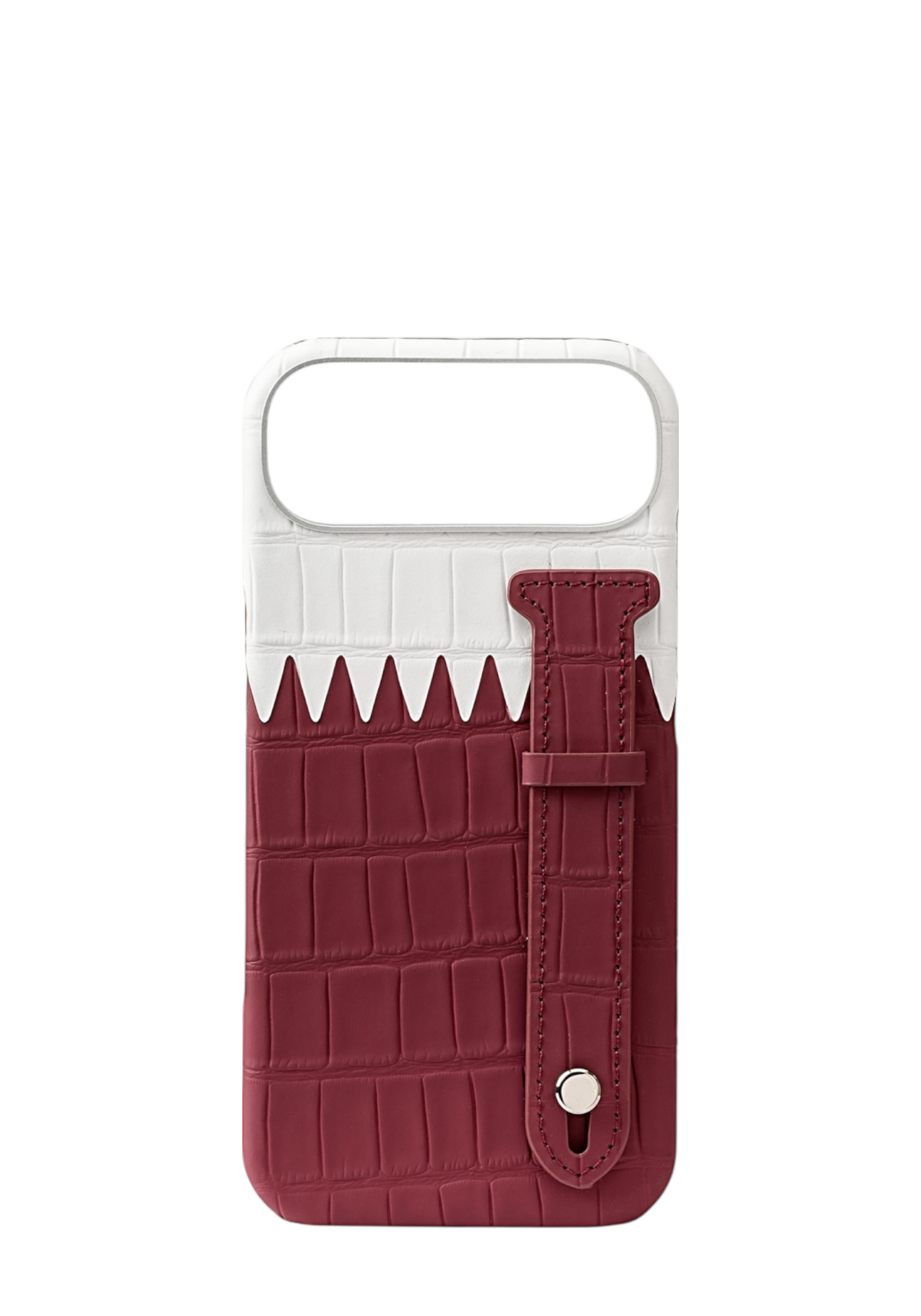 Qatar Flag Embossed Crocodile Strap Case