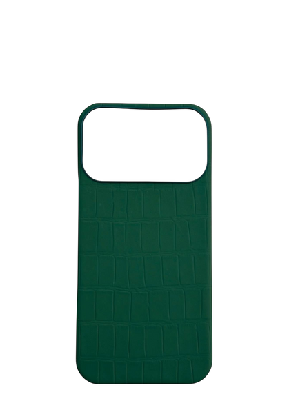 Green Embossed Crocodile Strapless Case