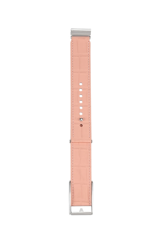 Pink Embossed Crocodile Whoop 5.0 & MG Strap