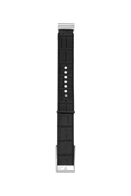 Black Embossed Crocodile Whoop 5.0 & MG Strap