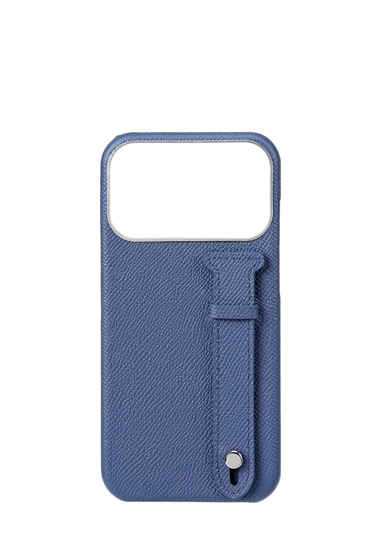 Navy Epsom Leather Strap Case