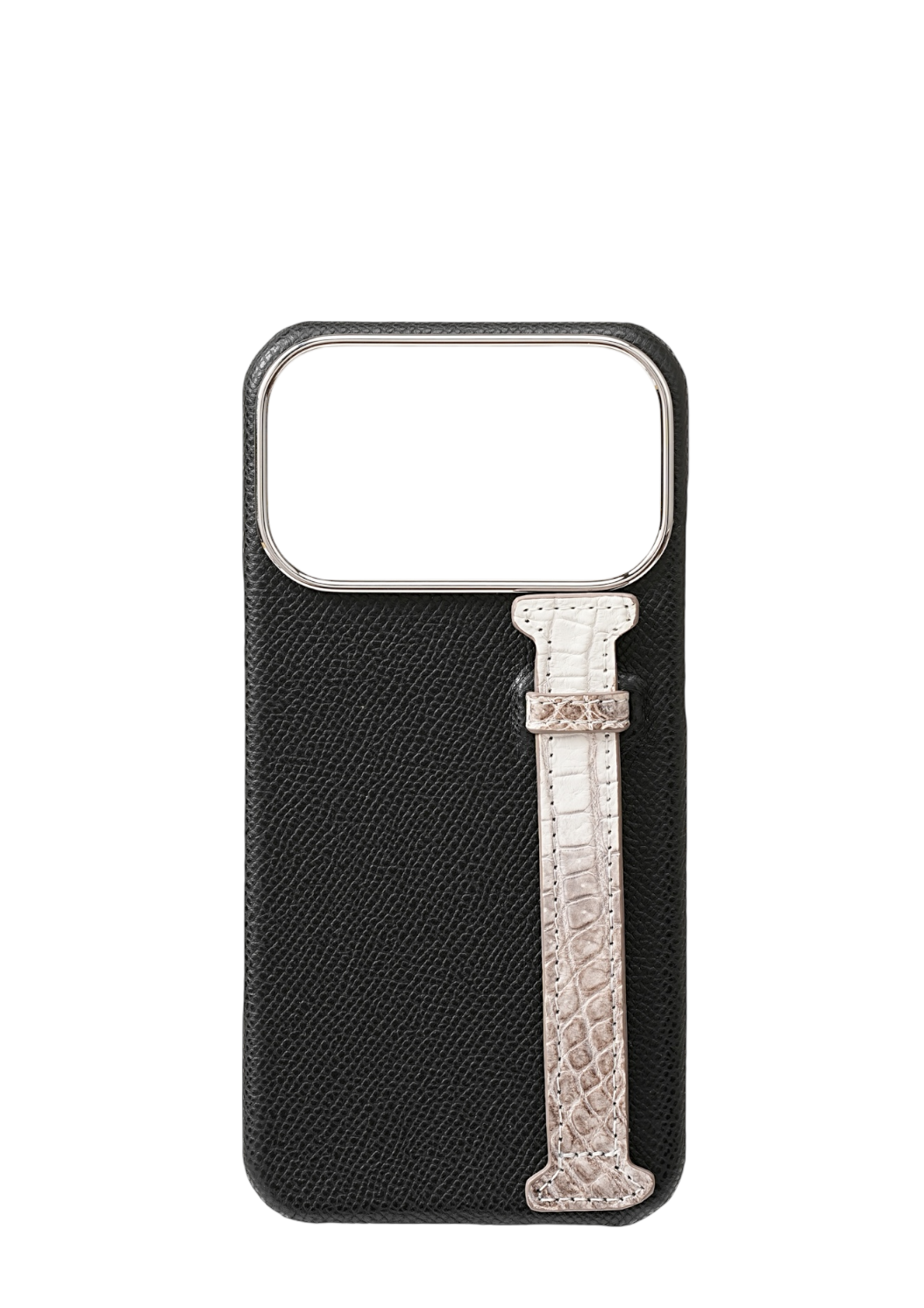 Black Himalayan Genuine Crocodile Strap Case