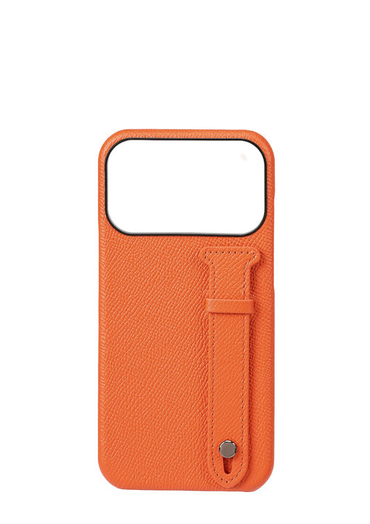 Orange Epsom Leather Strap Case