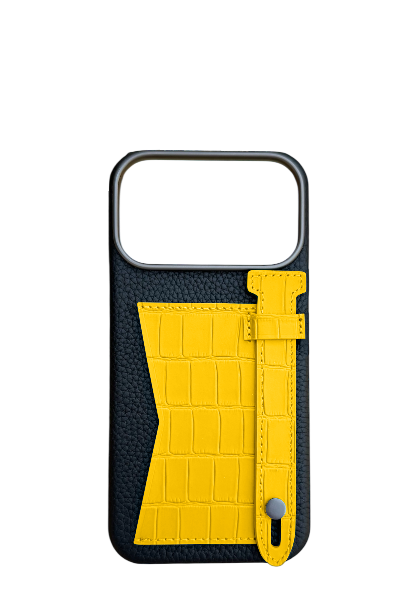 Yellow Strap And Pocket Case