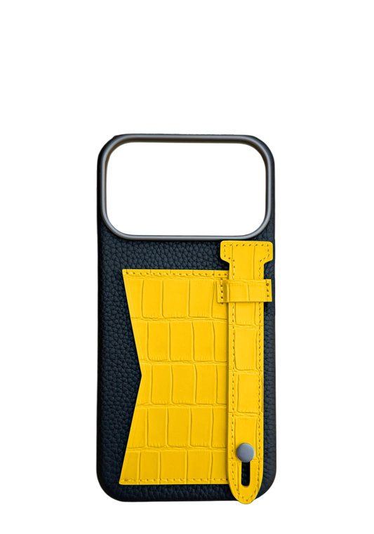 Yellow Strap And Pocket Case