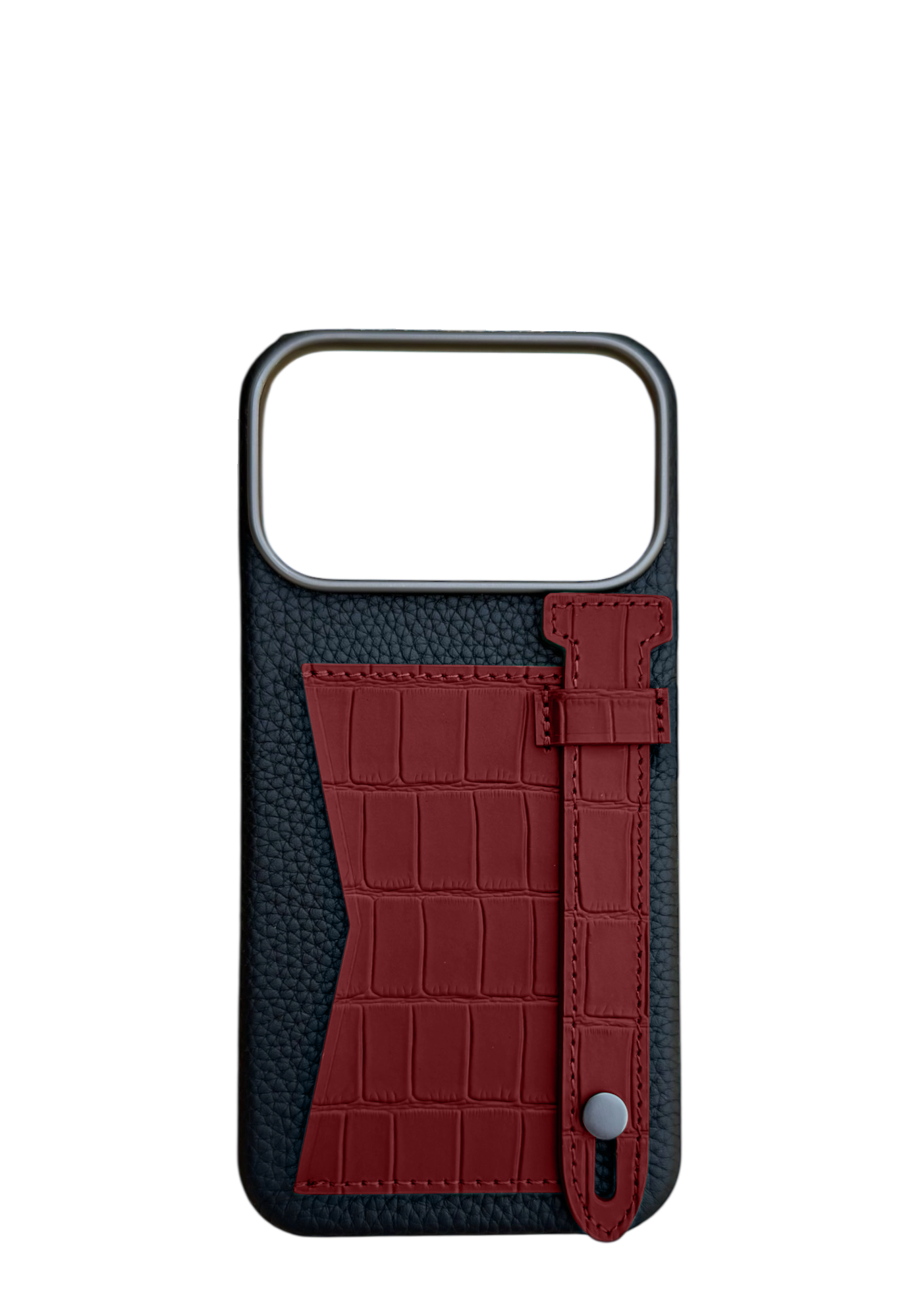 Maroon Strap And Pocket Case