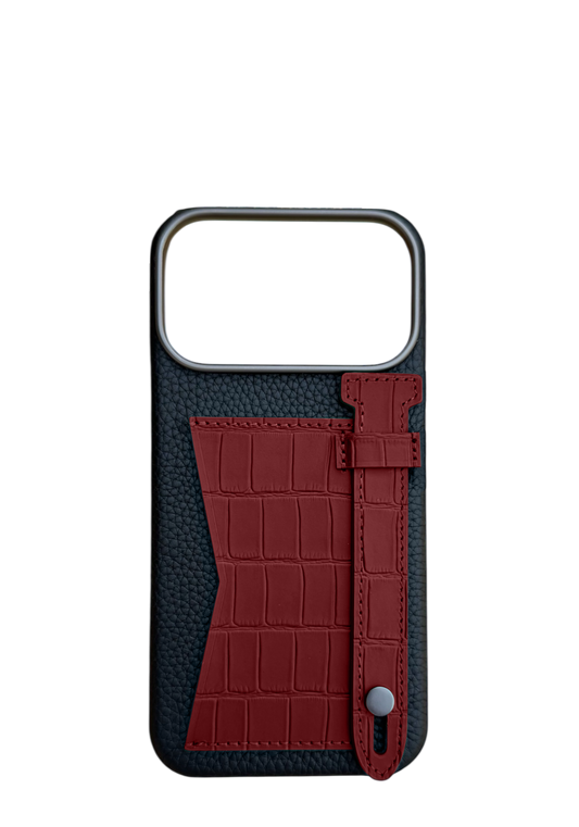 Maroon Strap And Pocket Case