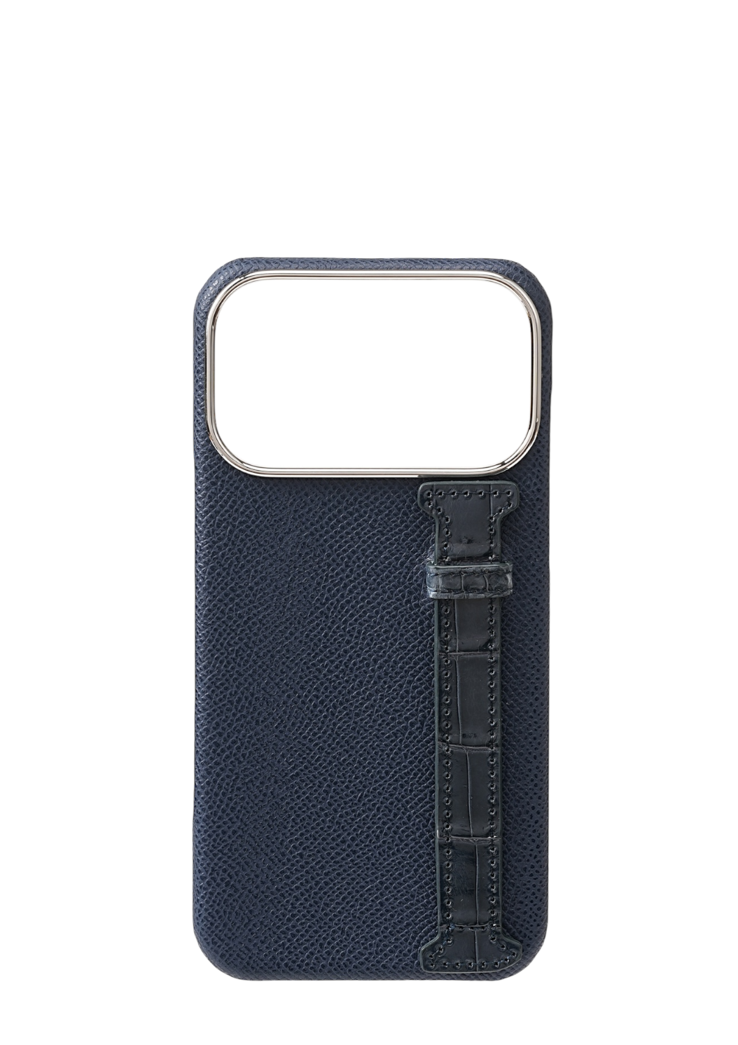 Navy Genuine Crocodile Strap Case