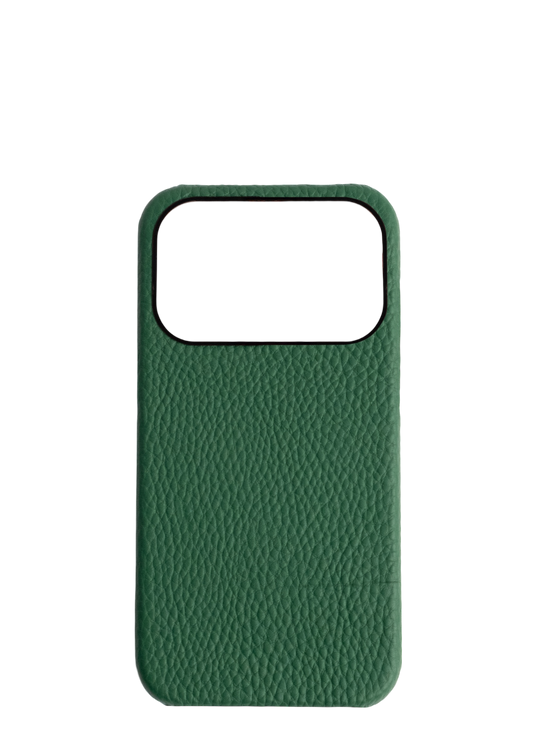 Green Togo leather Strapless Case