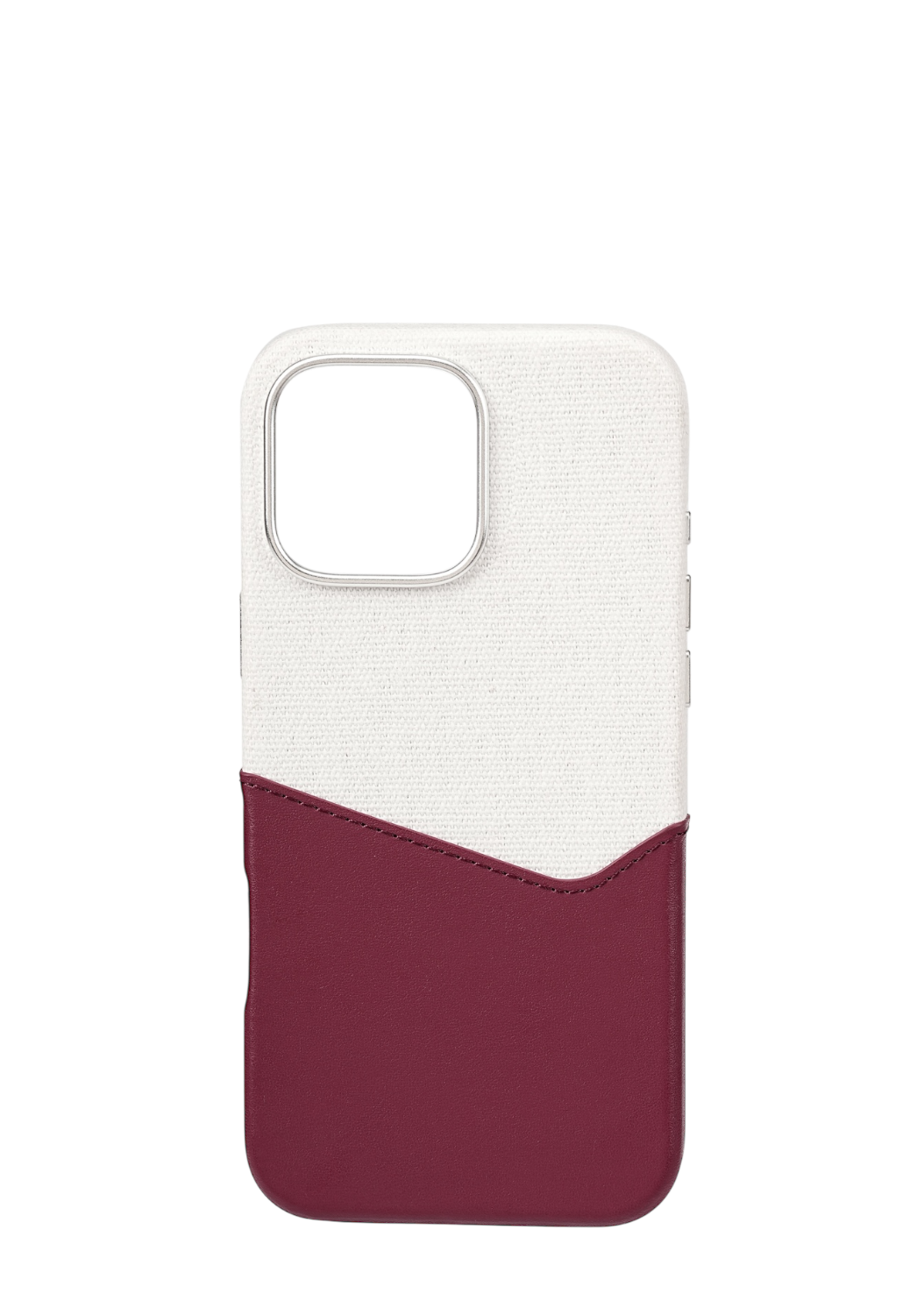 Maroon / White Pocket Case
