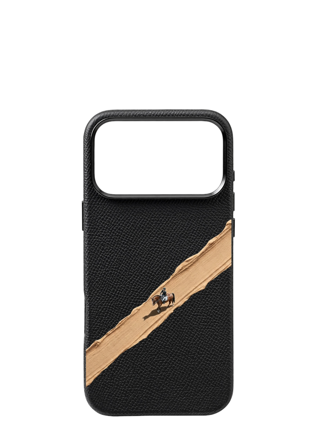 Black Epsom Strapless - horse