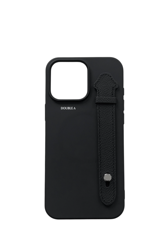 Black Printable Silicone With Strap Case