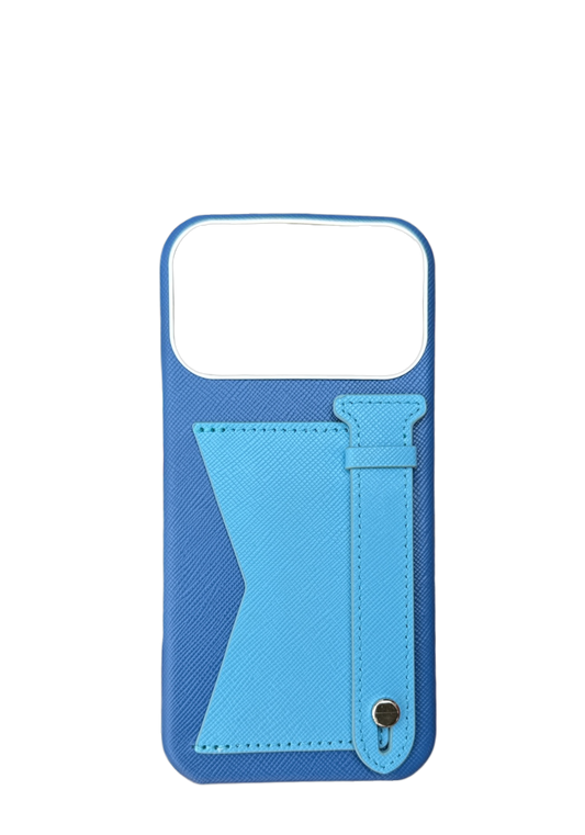 Navy / Blue Strap And Pocket Case