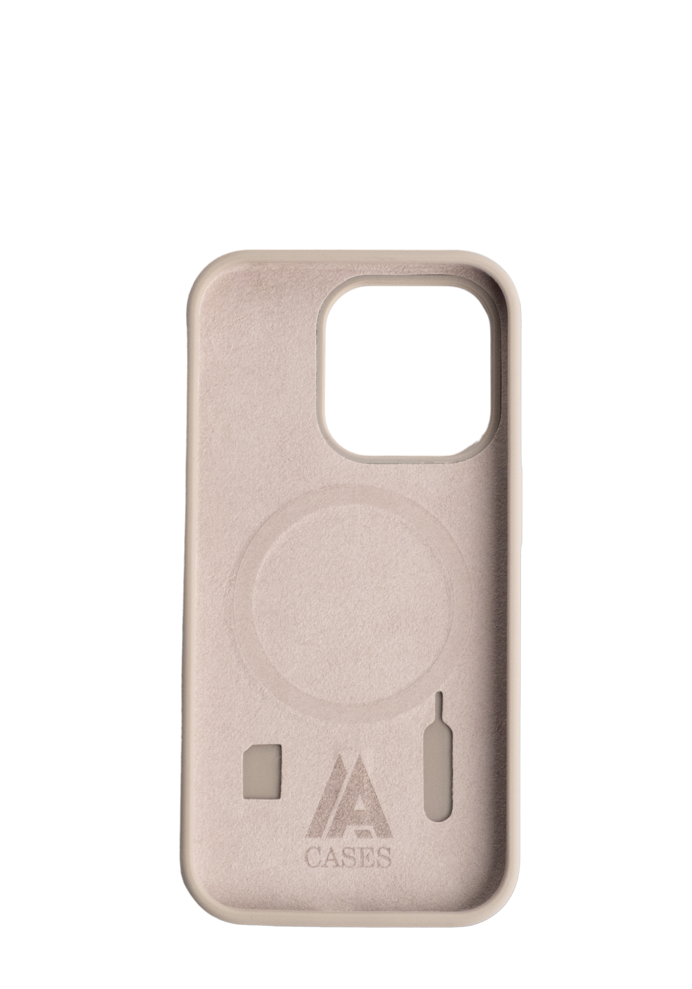 Beige Silicone With Strap Case