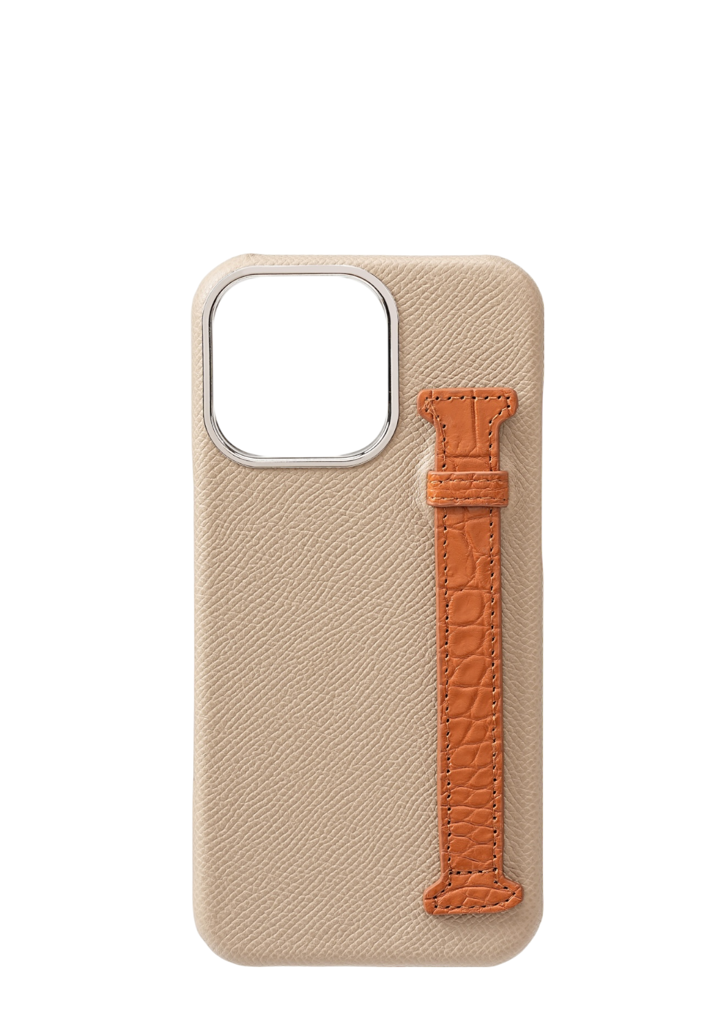 Beige Tan Genuine Crocodile Strap Case