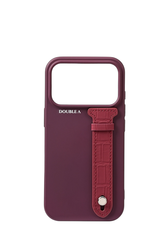 17 Maroon” Printable Silicone With Strap Case