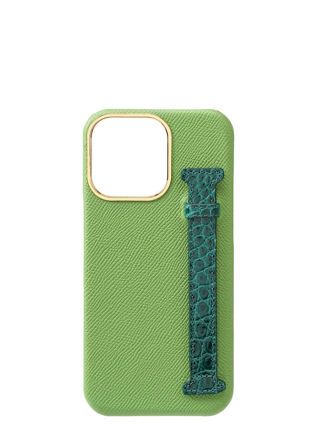 Lime Green Genuine Crocodile Strap Case