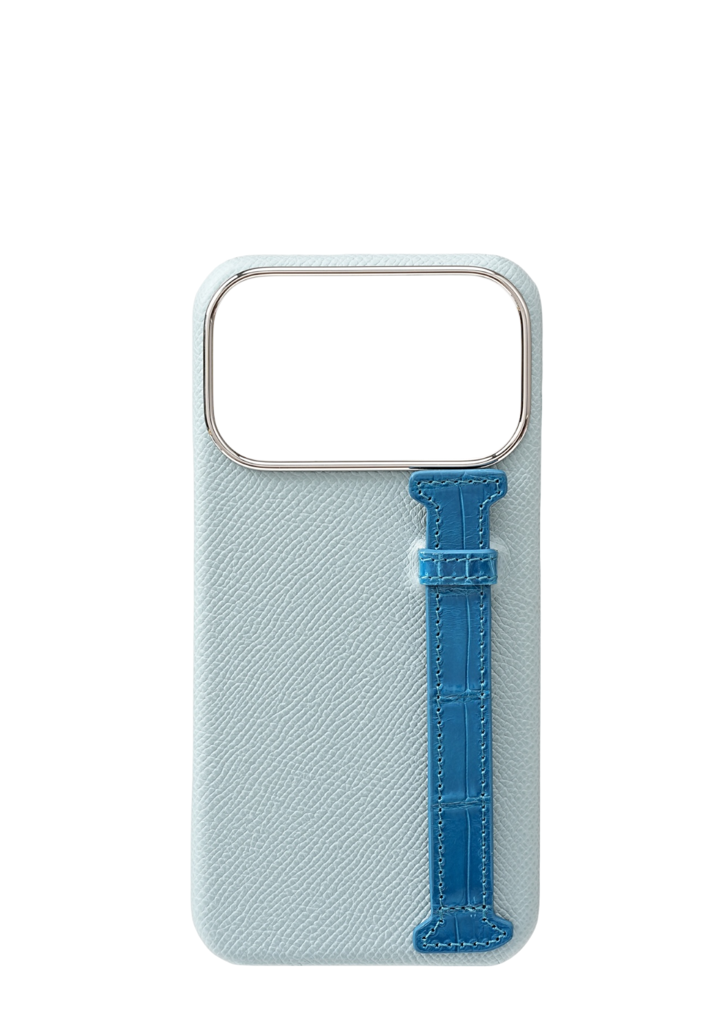 Sky Blue Genuine Crocodile Strap Case