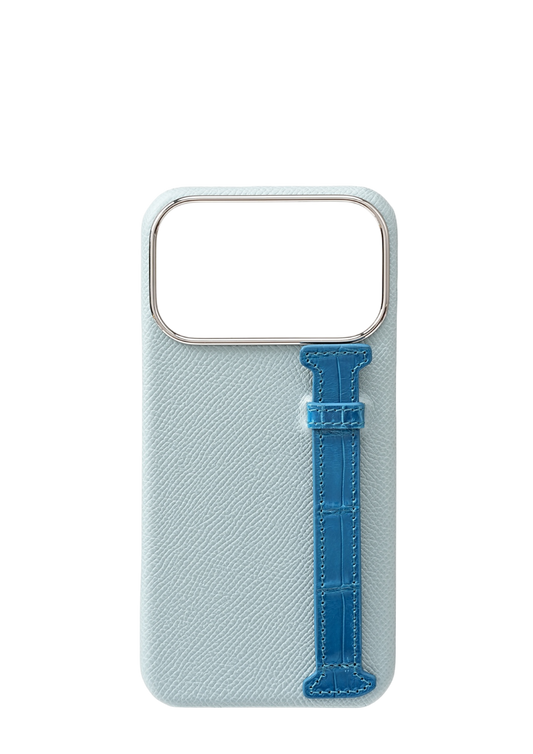 Sky Blue Genuine Crocodile Strap Case