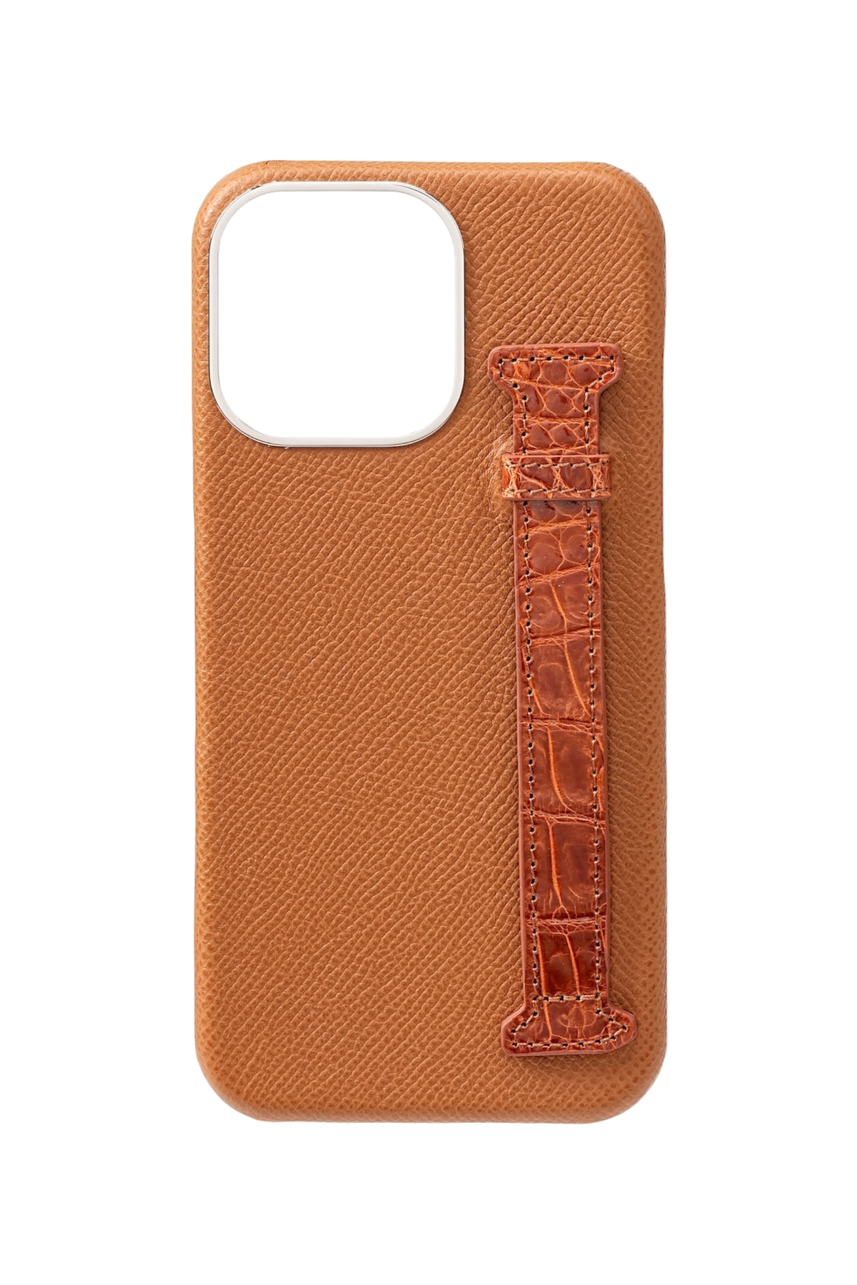 Tan Genuine Crocodile Strap Case