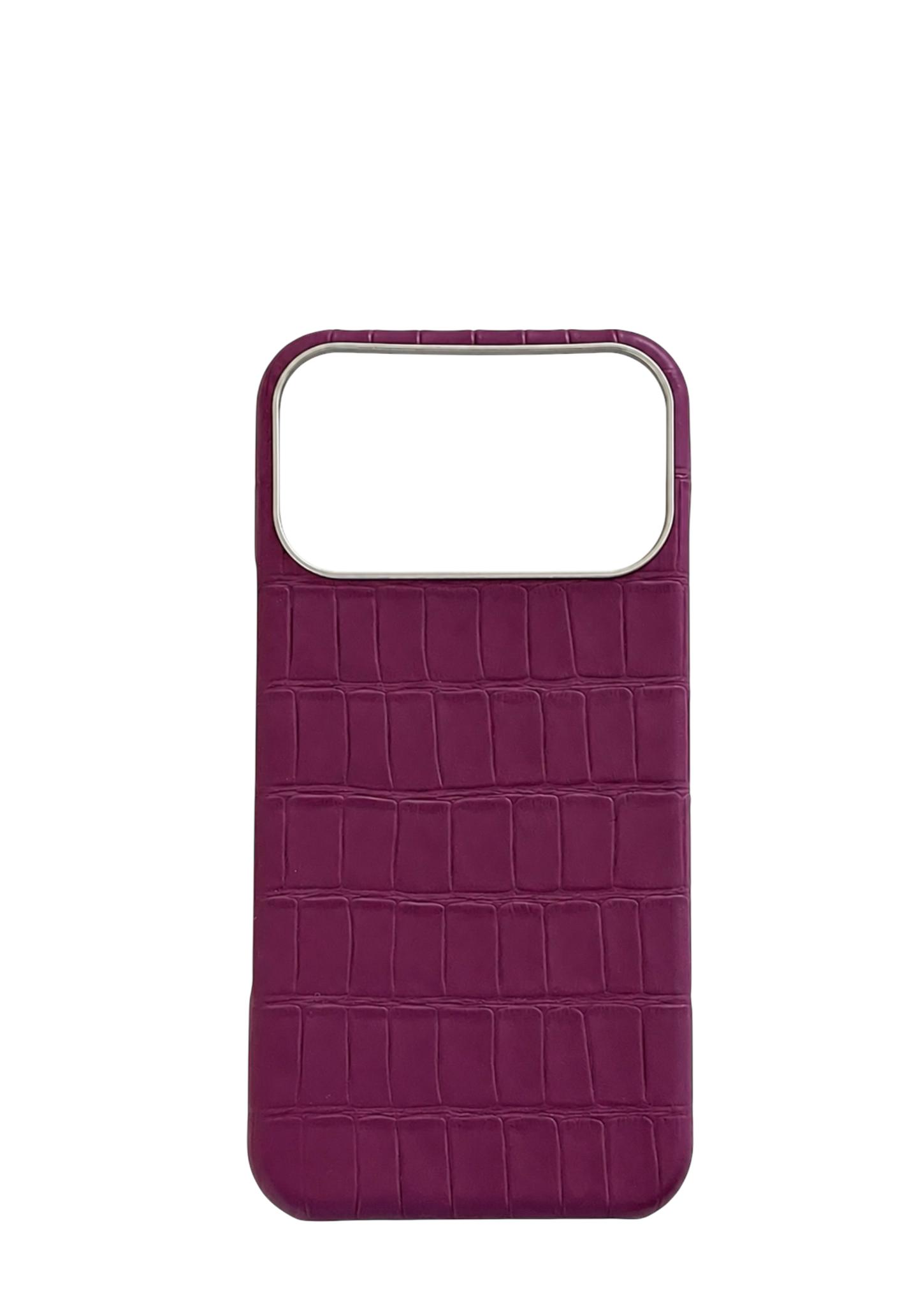 Purple Embossed Crocodile Strapless Case