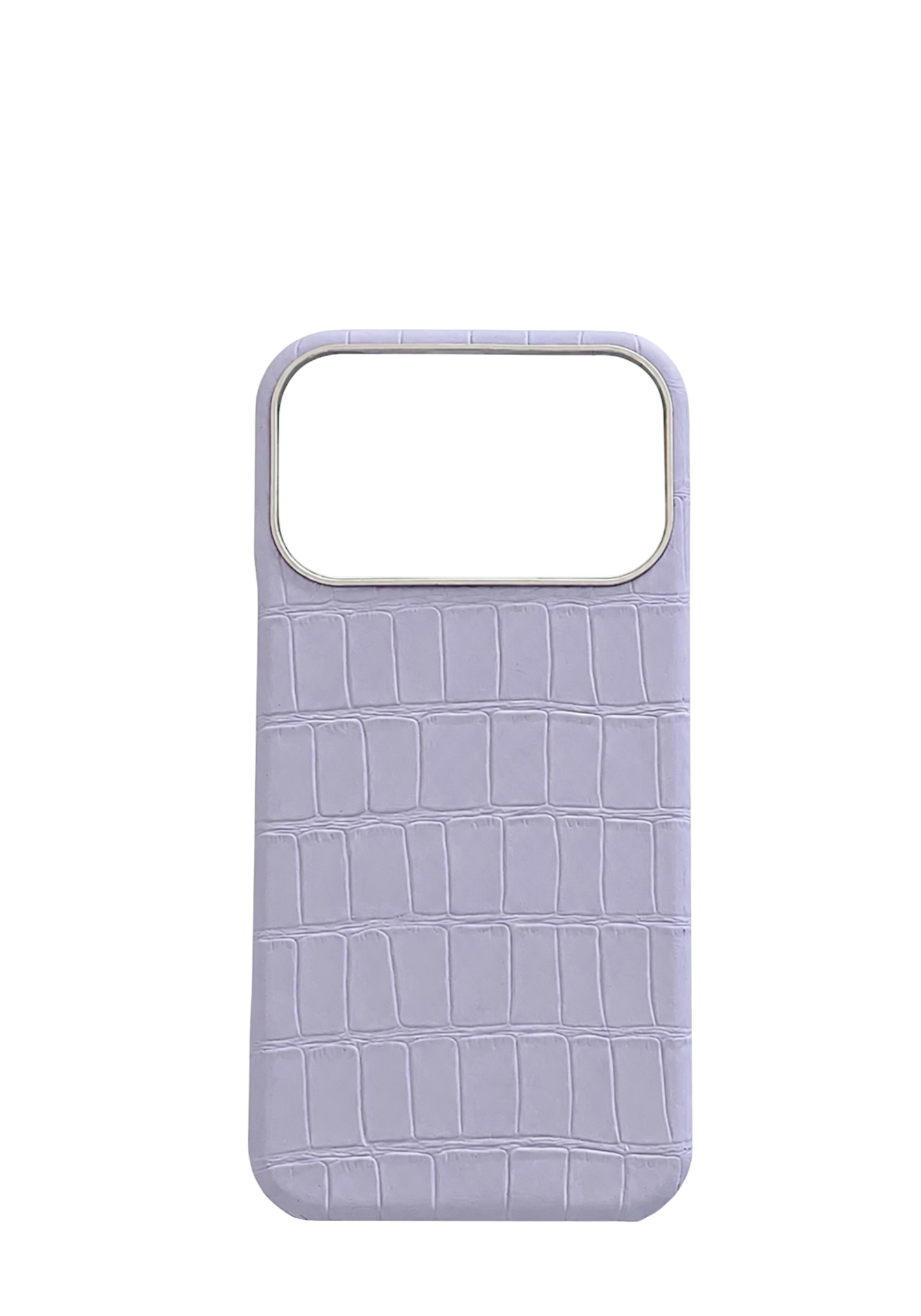 Lilac Embossed Crocodile Strapless Case