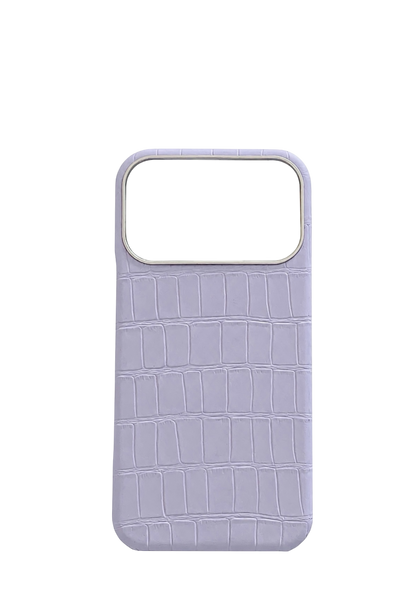Lilac Embossed Crocodile Strapless Case
