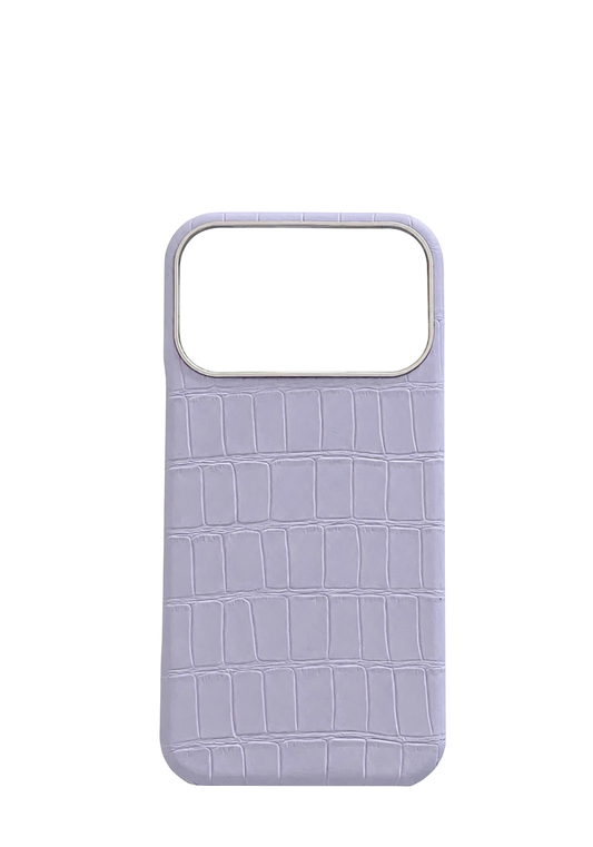 Lilac Embossed Crocodile Strapless Case