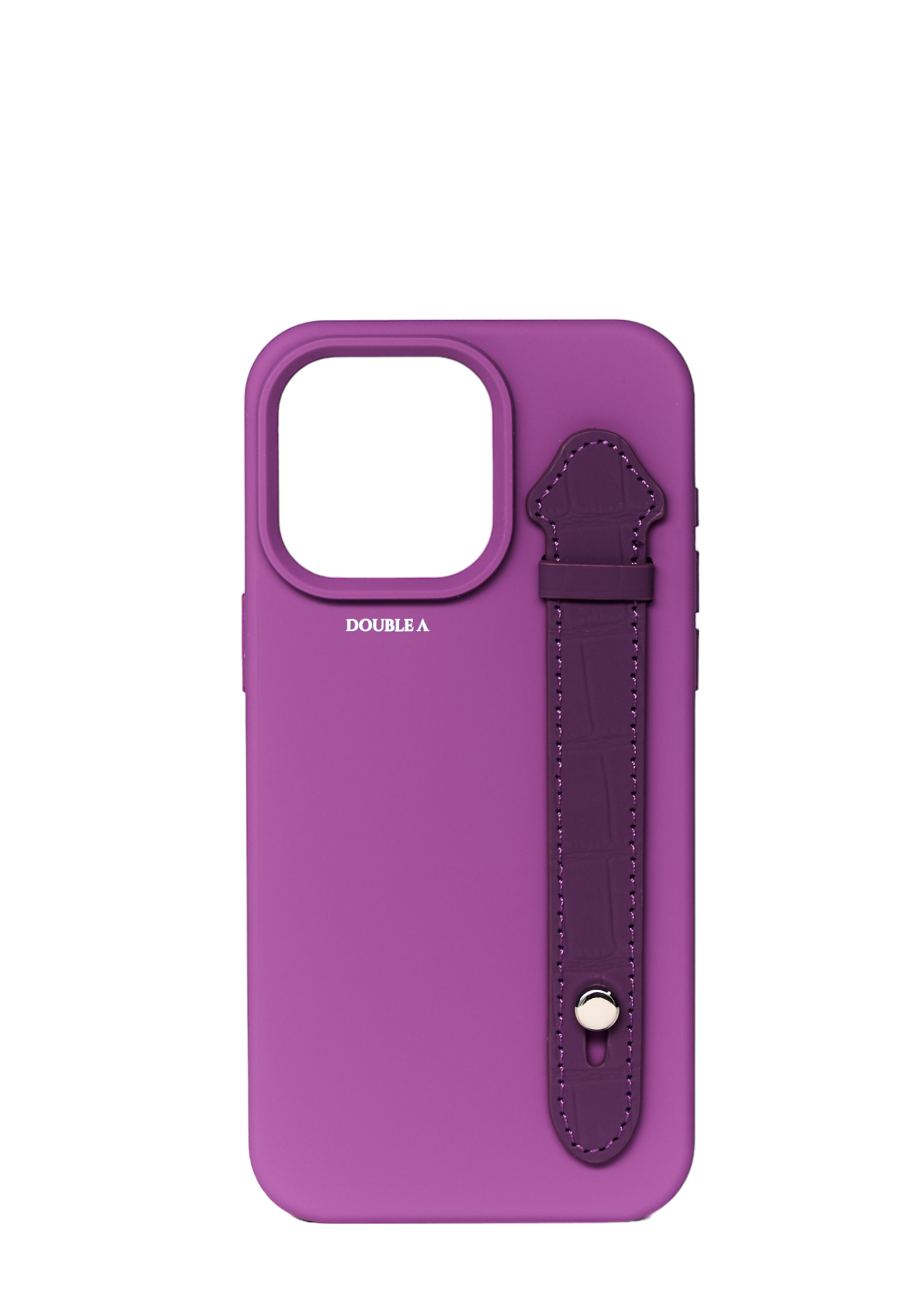 Purple Silicone With Strap Case