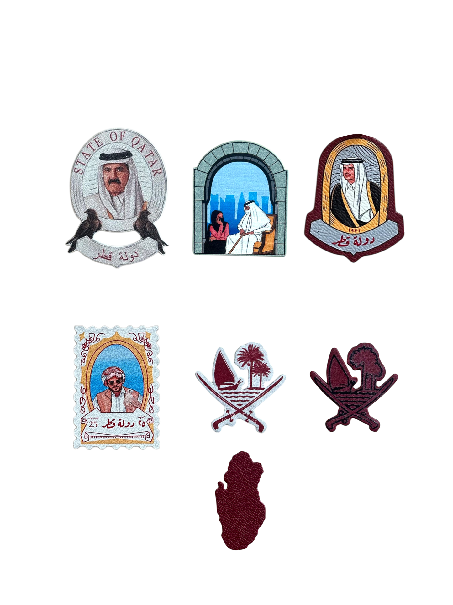 Qatar Leather Stickers