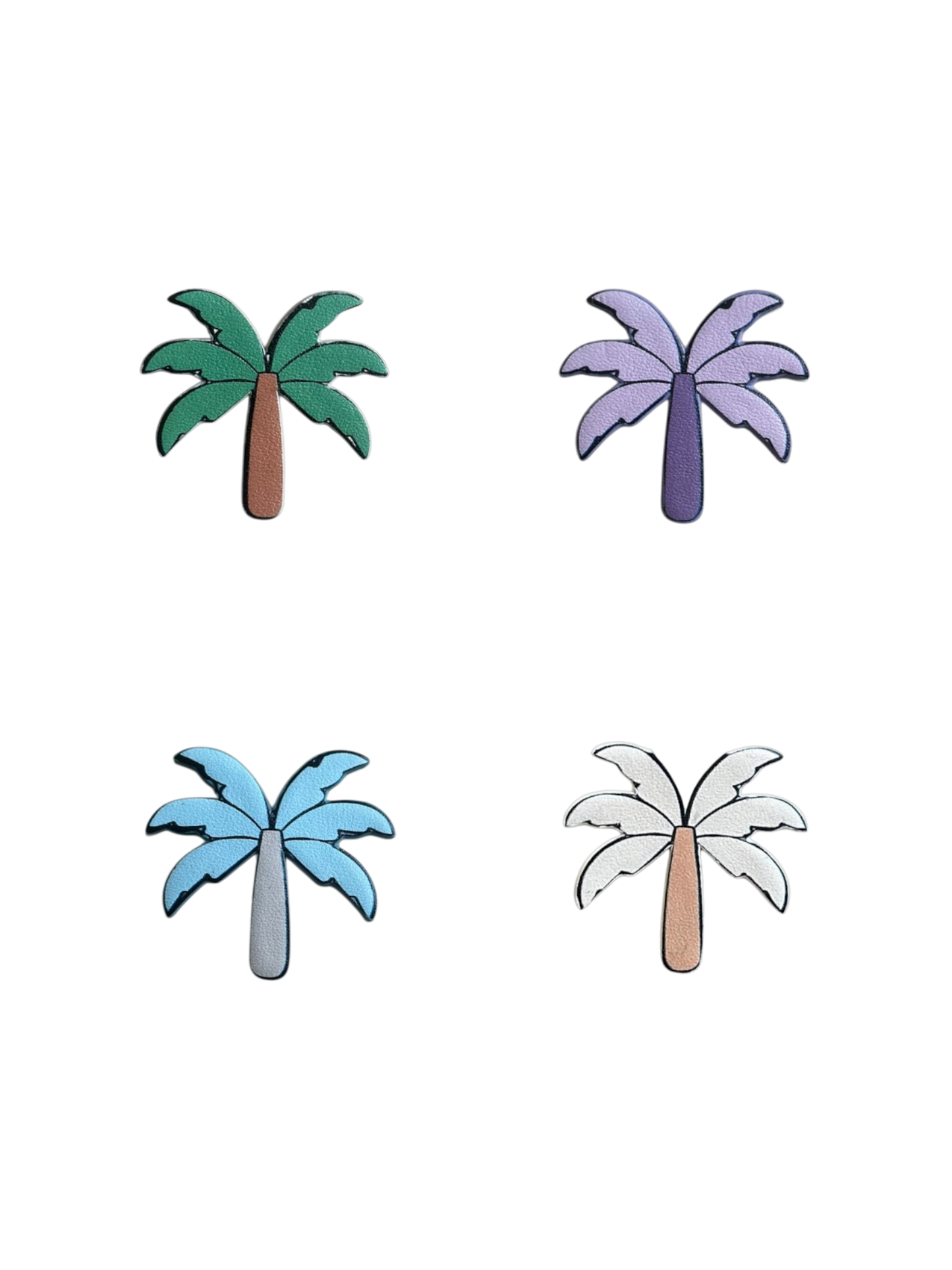 Palm Tree Leather Sticker