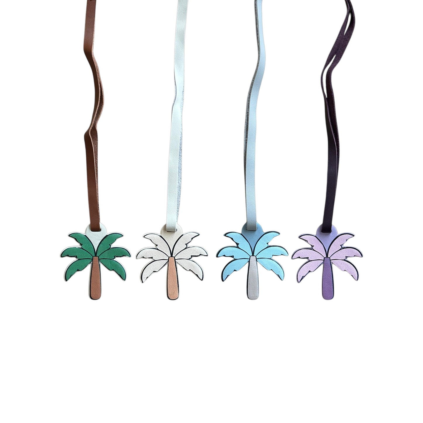 Palm Tree Leather Charm