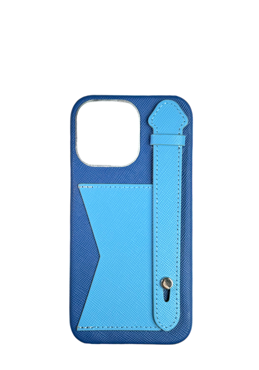 Navy / Blue Strap And Pocket Case