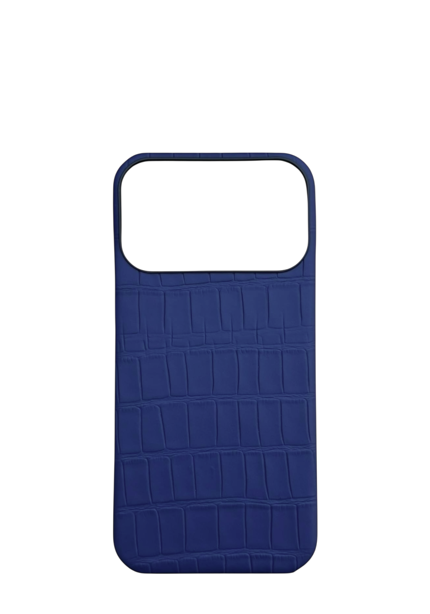 Navy Embossed Crocodile Strapless Case