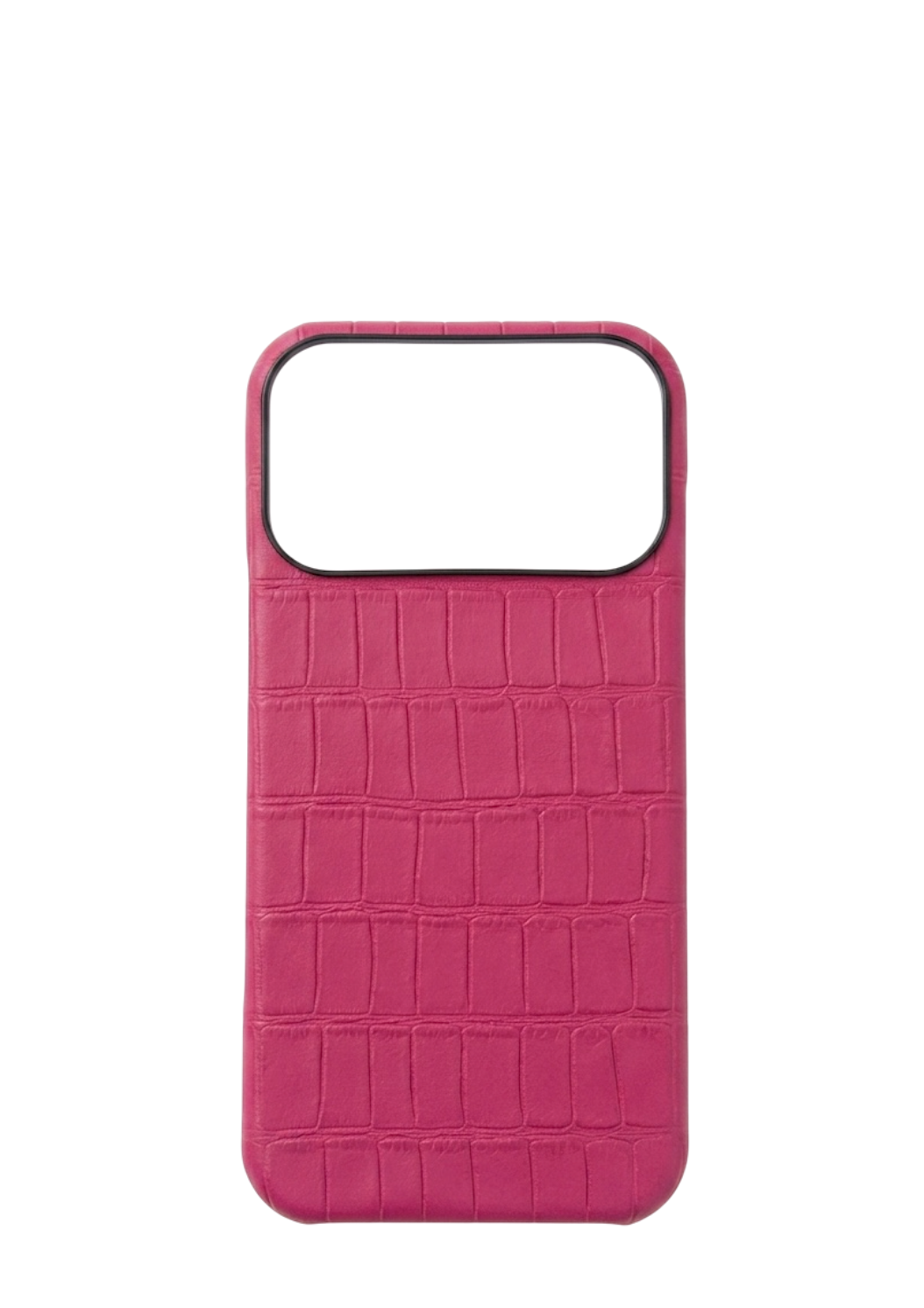 Fuchsia Embossed Crocodile Strapless Case