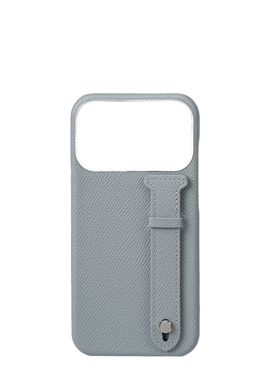 Grey Epsom Leather Strap Case