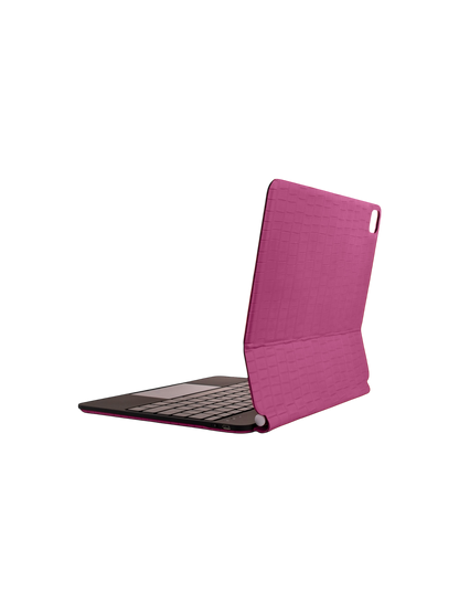 Fuchsia Embossed Crocodile iPad Case