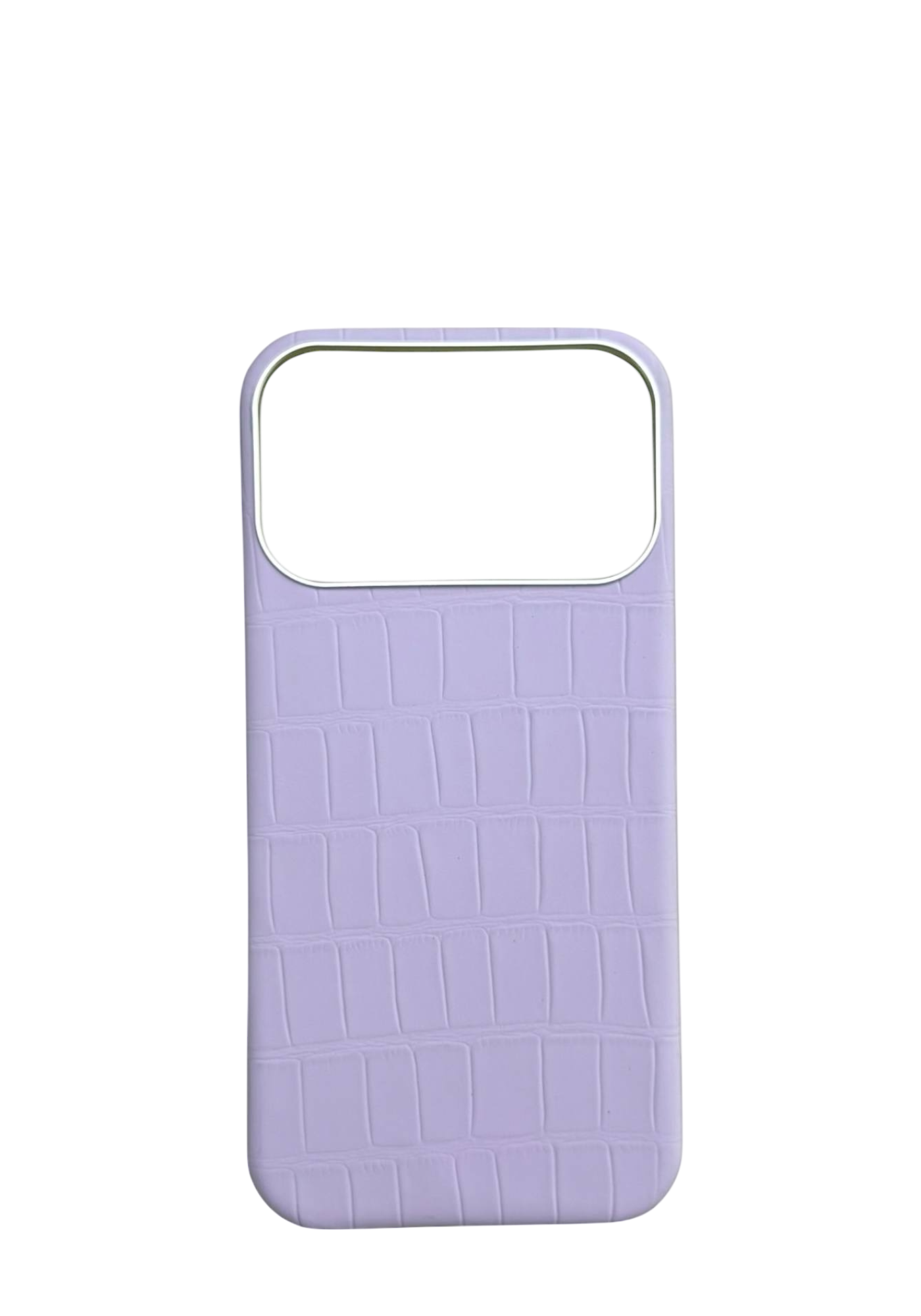 Lilac Embossed Crocodile Strapless Case