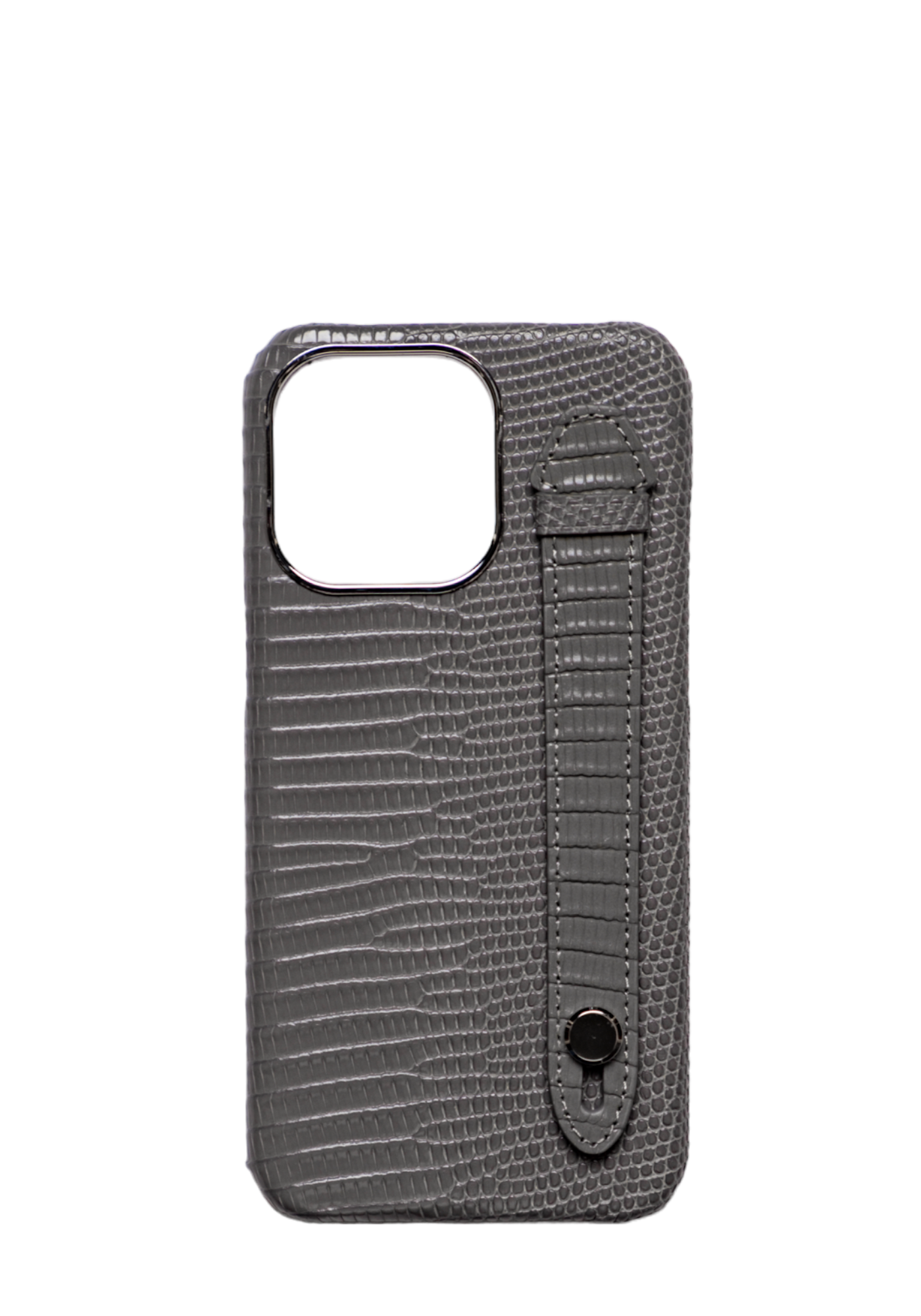 Gray Genuine Lizard Strap Case