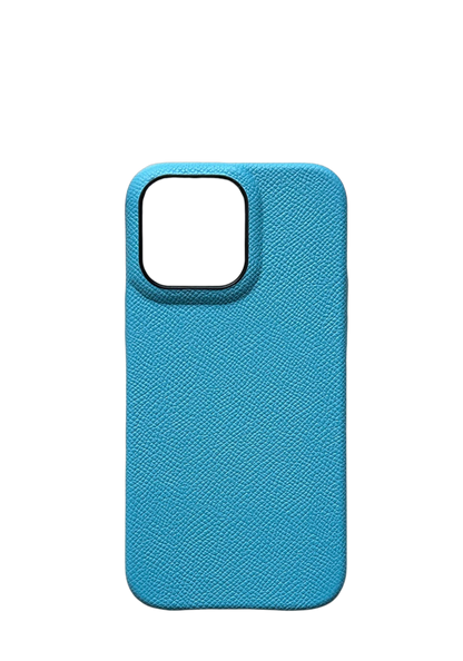 Sea Blue Epsom Leather Strapless Case